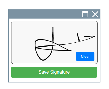 Signature Panel | Custom Web Control | WinCC Unified & V8