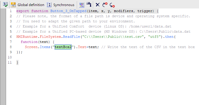 Read, Write & Append CSVs | WinCC Unified