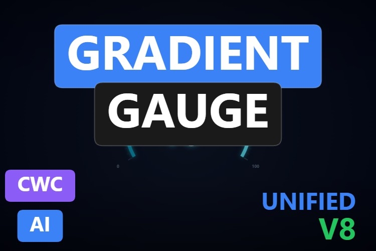 Gradient Gauge | Custom Web Control | WinCC Unified & V8