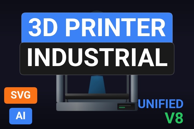 3D Printer Industrial | Dynamic SVG | WinCC Unified & V8