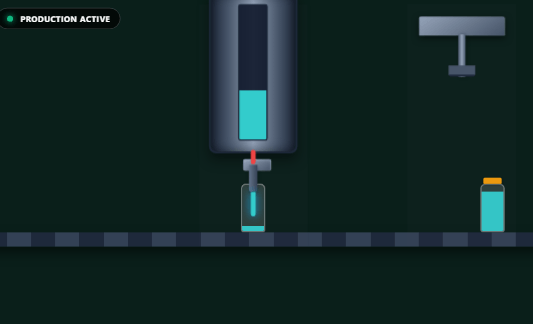 Bottling Station | Custom Web Control | WinCC Unified & V8