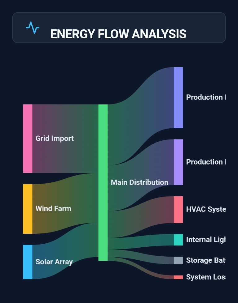 Sankey Diagram | Custom Web Control | WinCC Unified & V8