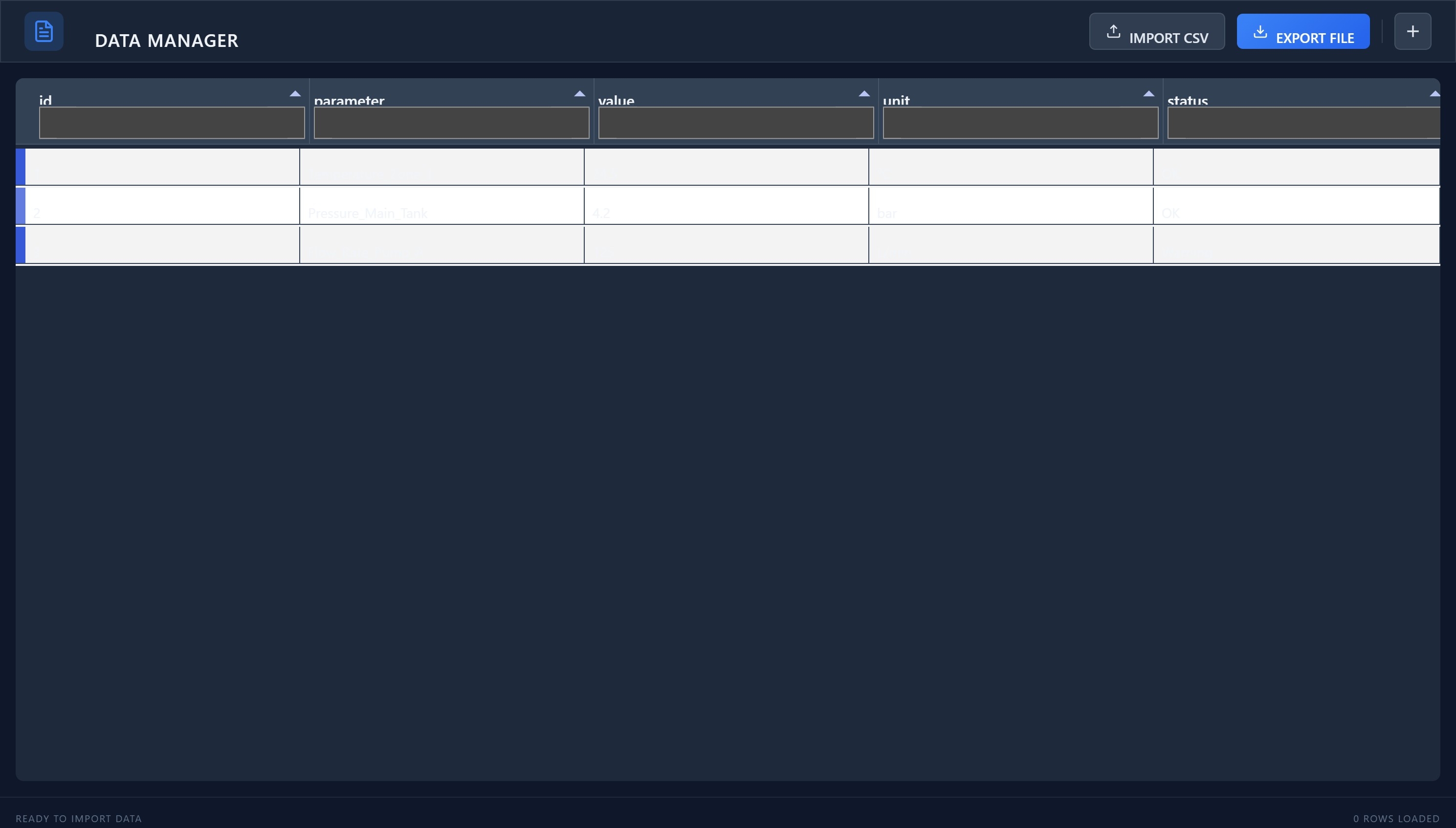Visualize, create and edit tables in CSV | Custom Web Control | WinCC Unified & V8