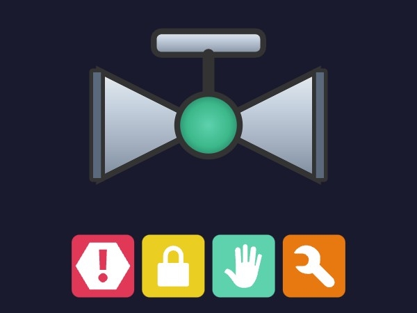 Símbolo de válvula de control | Dynamic SVG | WinCC Unified y V8