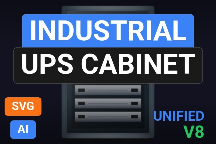 Industrial UPS Cabinet | Dynamic SVG | WinCC Unified & V8