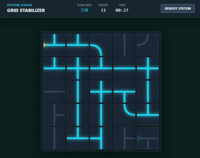 Minigame - Grid Stabilizer | Custom Web Control | WinCC Unified & V8