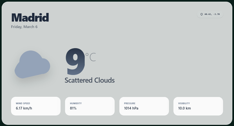 Online Weather Widget | Custom Web Control | WinCC Unified & V8