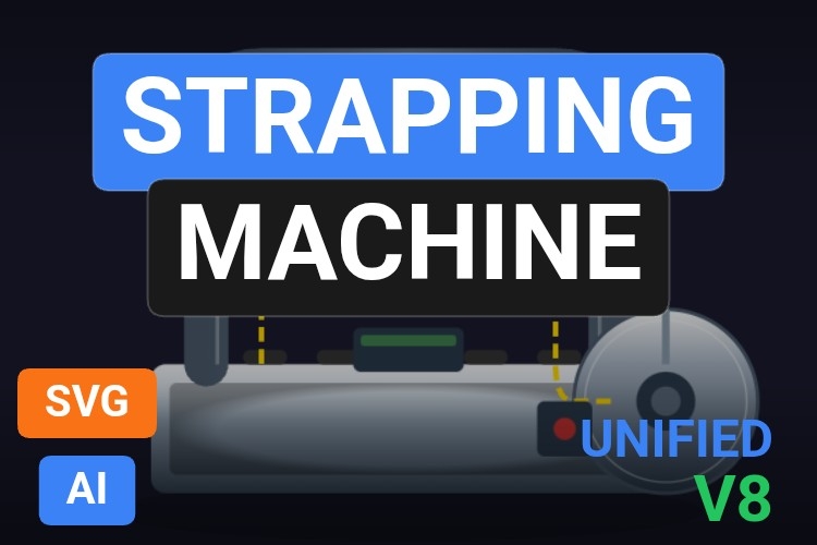 Strapping Machine | Dynamic SVG | WinCC Unified & V8
