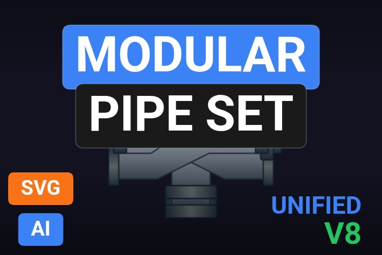 Modular Pipe Set | Dynamic SVG | WinCC Unified & V8
