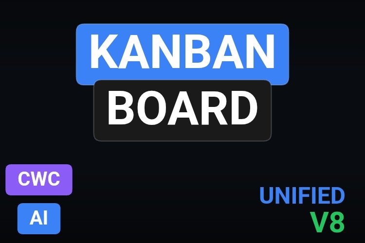 Kanban board | Custom Web Control | WinCC Unified & V8