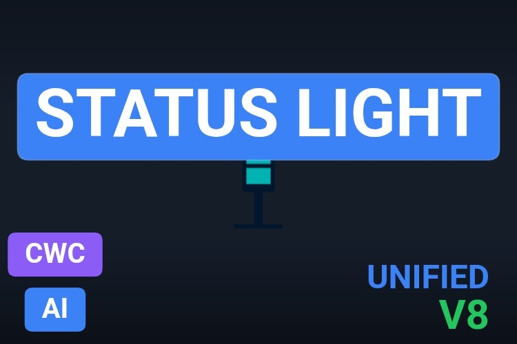 Status light | Custom Web Control | WinCC Unified & V8