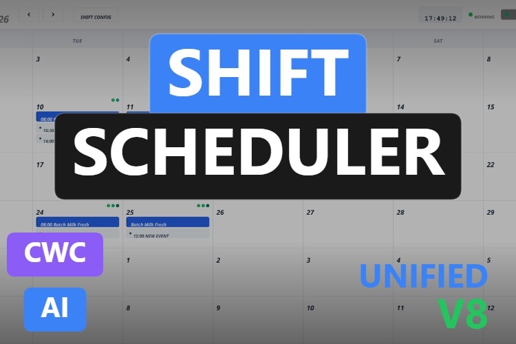 Shift Scheduler | Custom Web Control | WinCC Unified & V8