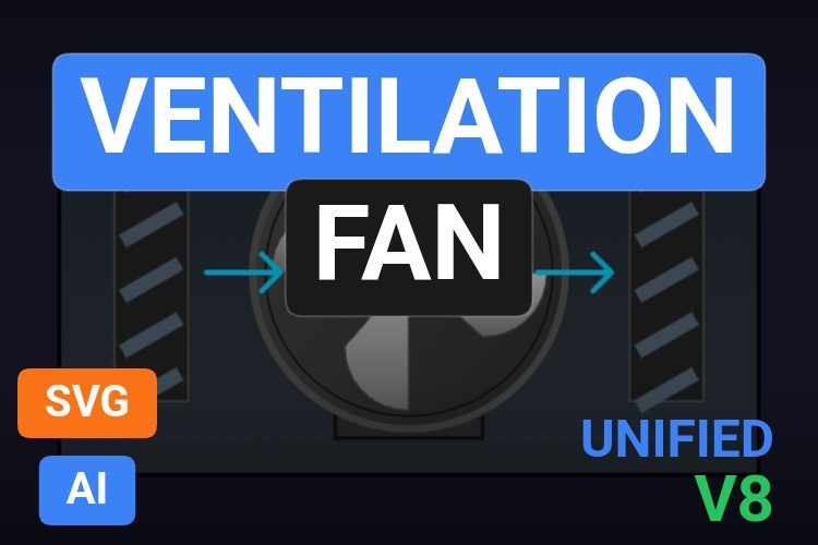 Ventilation Fan | Dynamic SVG | WinCC Unified & V8