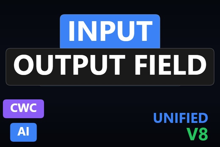 Input Output Field | Custom Web Control | WinCC Unified & V8