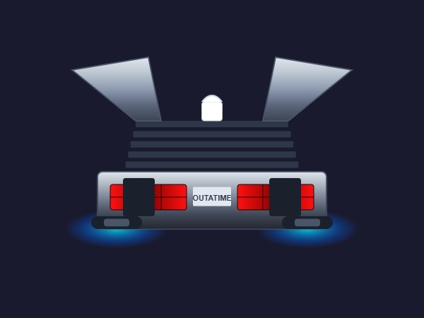 Flying DeLorean | Dynamic SVG | WinCC Unified & V8