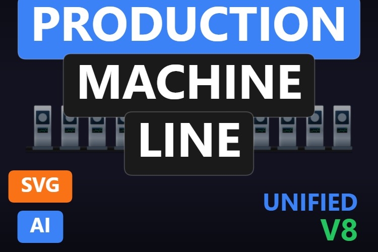 Production Machine Line | Dynamic SVG | WinCC Unified & V8