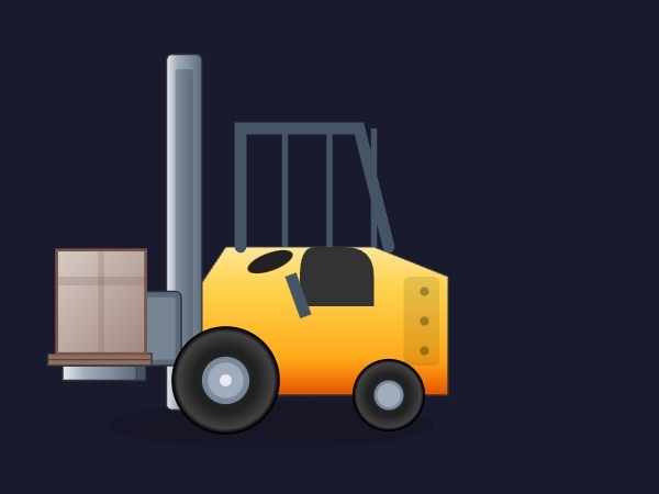 Carrello elevatore industriale | Dynamic SVG | WinCC Unified e V8
