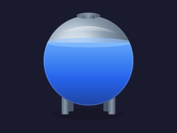 Spherical Storage Tank | Dynamic SVG | WinCC Unified & V8