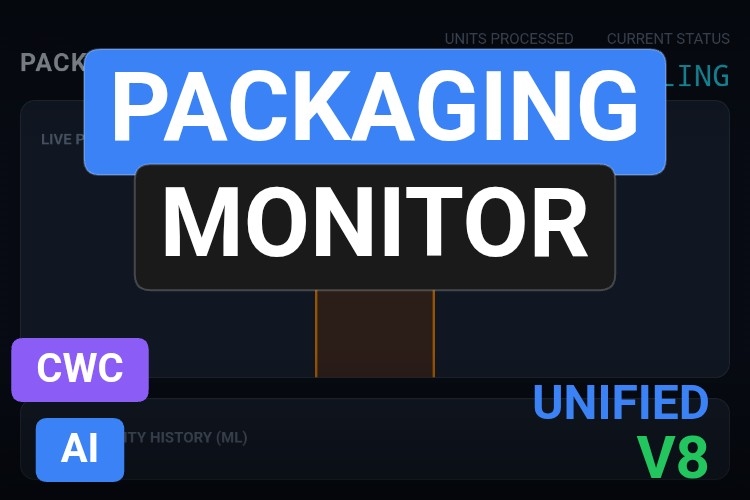 Packaging Monitor | Custom Web Control | WinCC Unified & V8