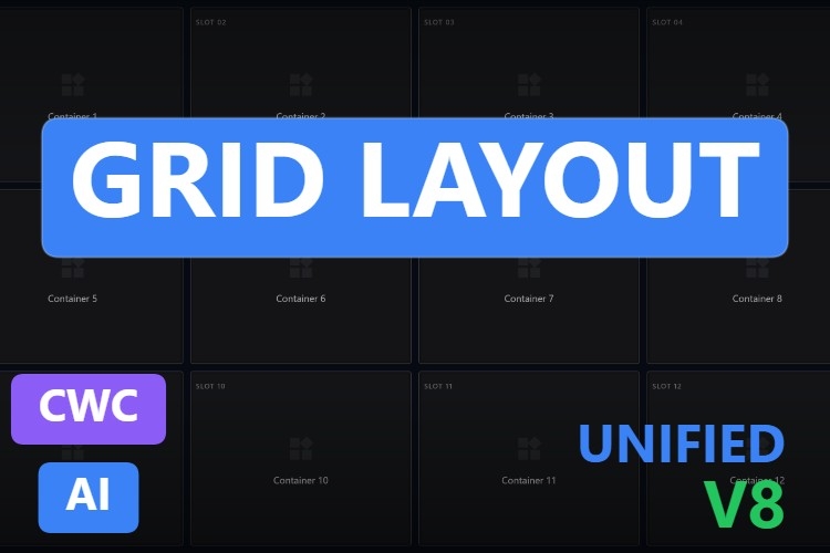 Grid Layout | Custom Web Control | WinCC Unified & V8