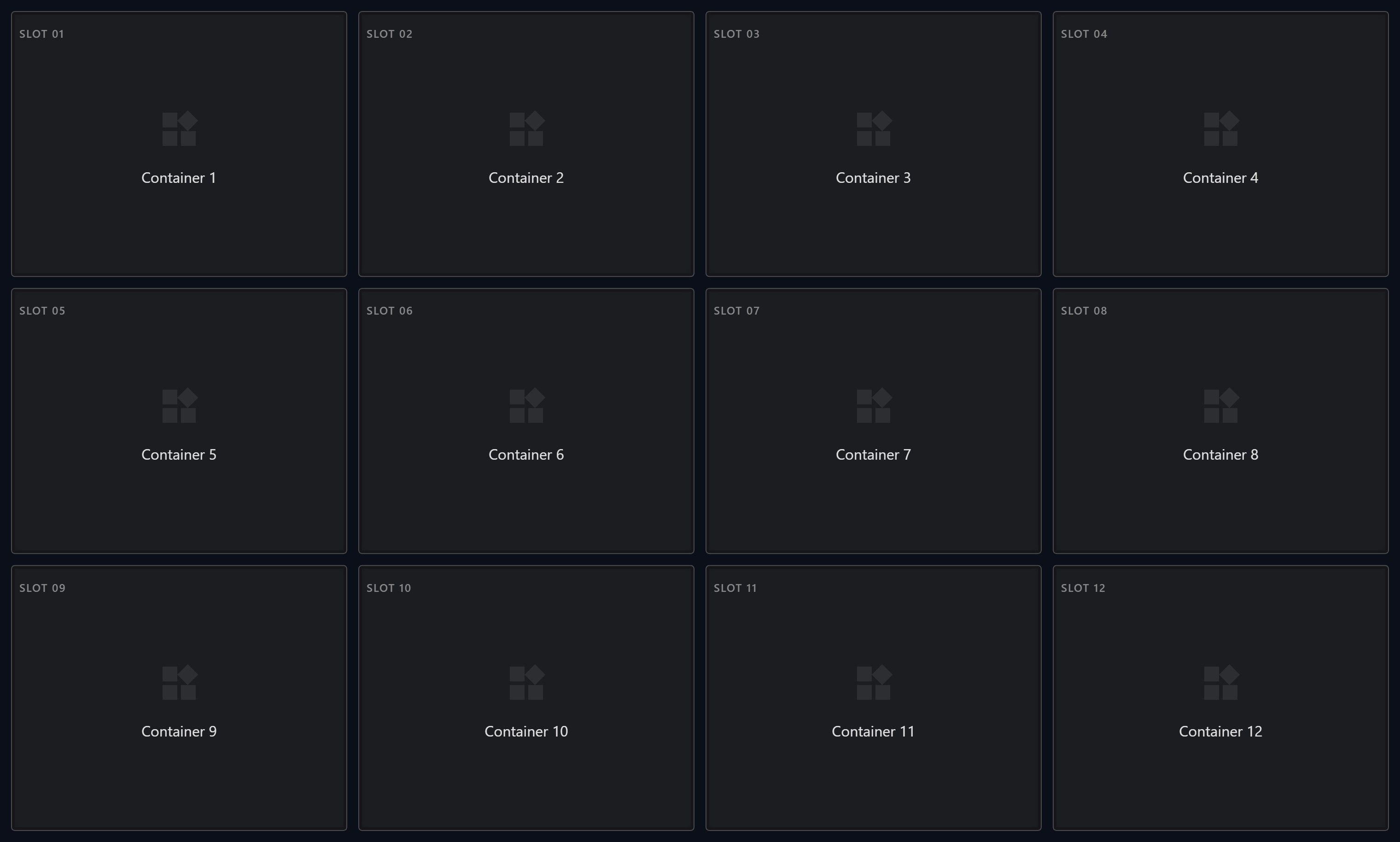 Grid Layout | Custom Web Control | WinCC Unified & V8
