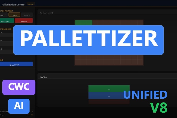 Pallettizer | Custom Web Control | WinCC Unified & V8