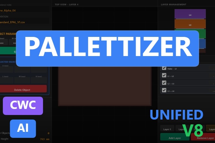 Pallettizer | Custom Web Control | WinCC Unified & V8