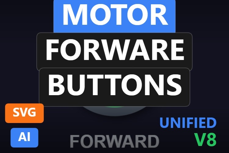 Motor Forware Buttons | Dynamic SVG | WinCC Unified & V8