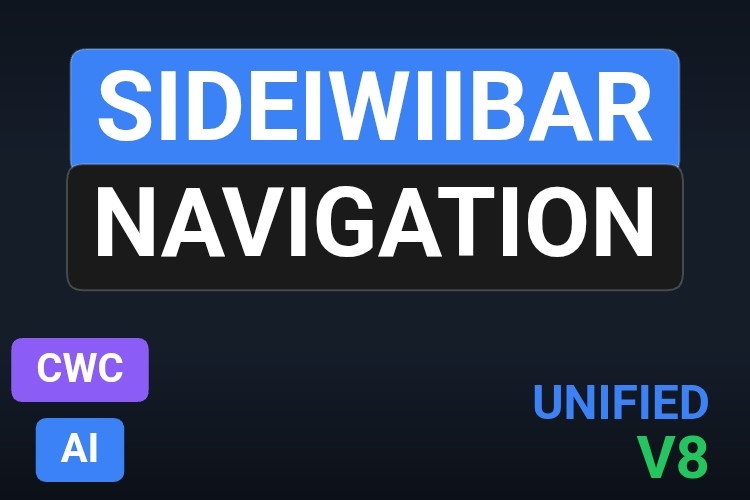 Sideiwiibar Navigation | Custom Web Control | WinCC Unified & V8