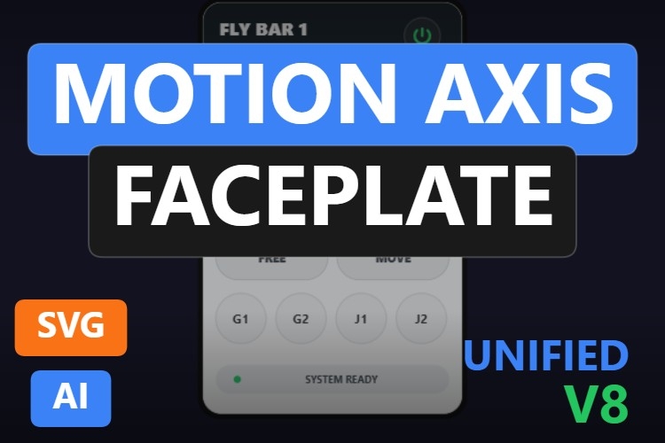 Motion Axis Faceplate | Dynamic SVG | WinCC Unified & V8