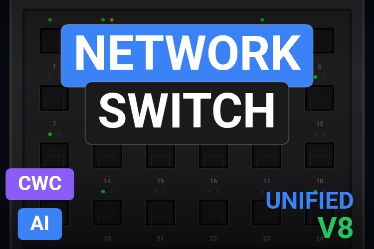 Network Switch | Custom Web Control | WinCC Unified & V8