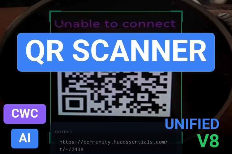 QR Scanner | Custom Web Control | WinCC Unified & V8