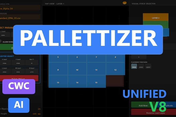 Pallettizer | Custom Web Control | WinCC Unified & V8