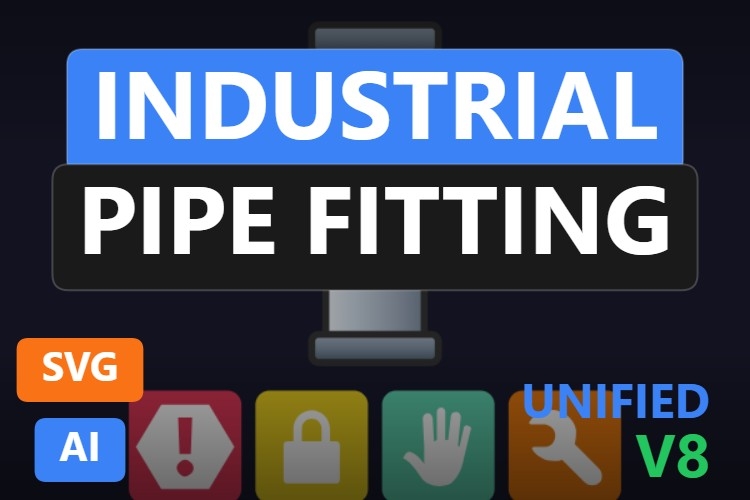 Industrial Pipe Fitting | Dynamic SVG | WinCC Unified & V8