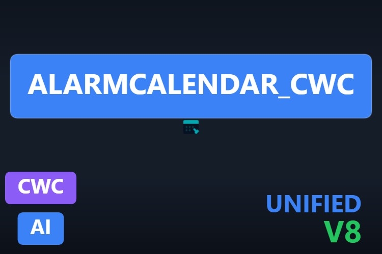 AlarmCalendar_CWC | Custom Web Control | WinCC Unified & V8