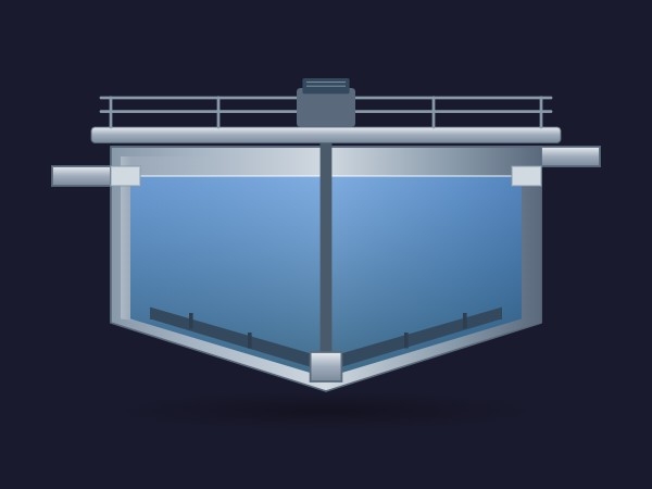 Tanque Clarificador de Agua | Dynamic SVG | WinCC Unified y V8