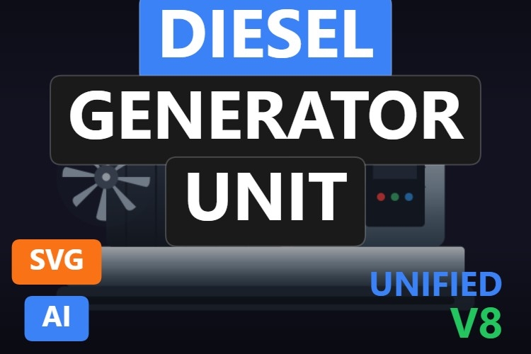 Diesel Generator Unit | Dynamic SVG | WinCC Unified & V8
