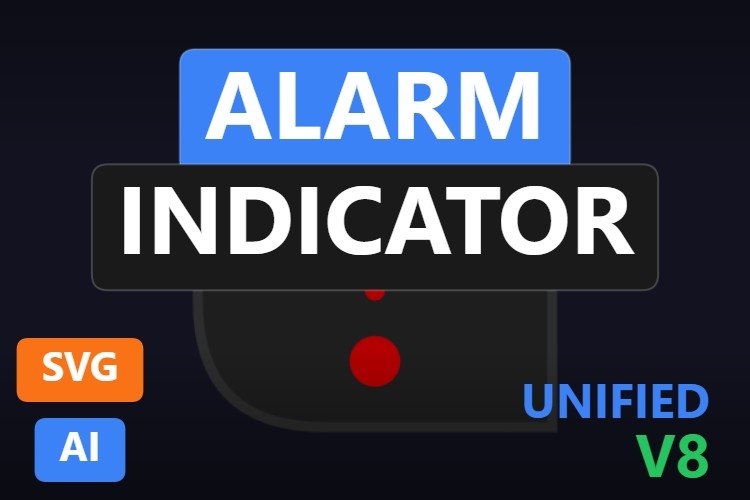 Alarm Indicator | Dynamic SVG | WinCC Unified & V8