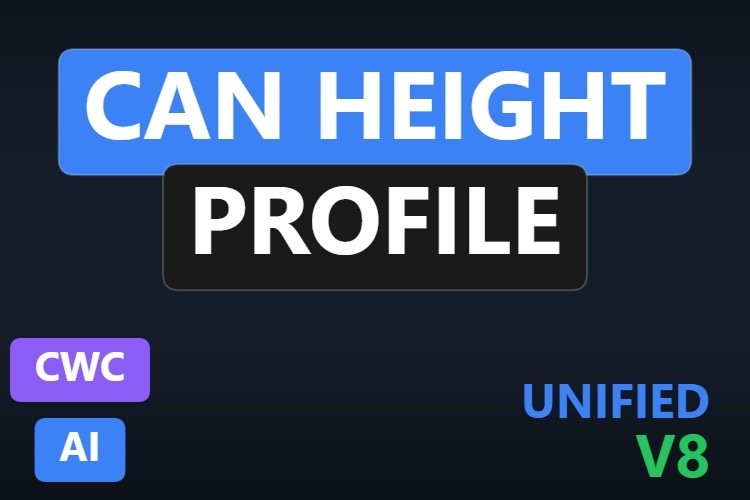Can Height Profile | Custom Web Control | WinCC Unified & V8