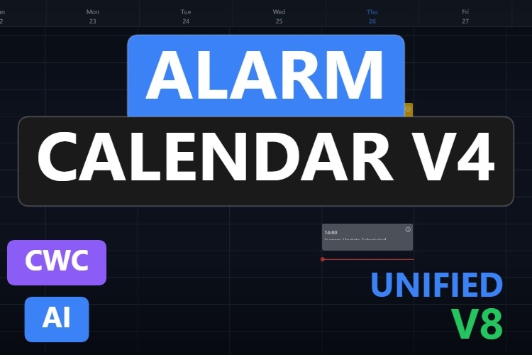 Alarm Calendar V4 | Custom Web Control | WinCC Unified & V8