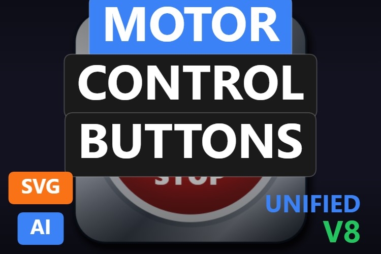 Motor Control Buttons | Dynamic SVG | WinCC Unified & V8