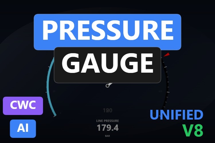 Pressure Gauge | Custom Web Control | WinCC Unified & V8