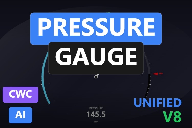 Pressure Gauge | Custom Web Control | WinCC Unified & V8