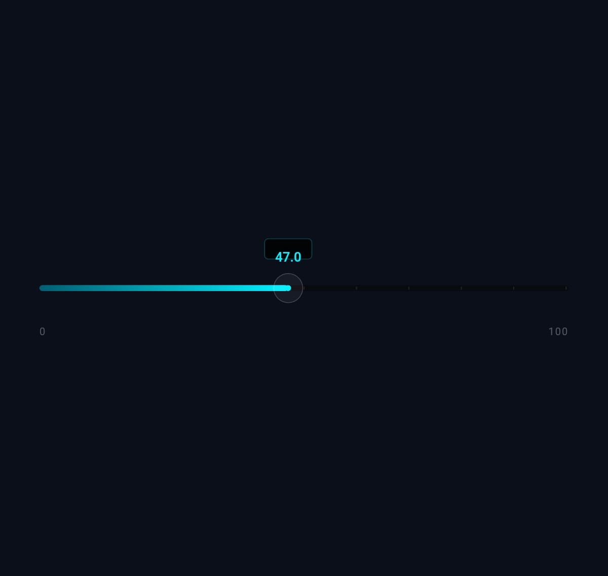 Compact Slider | Custom Web Control | WinCC Unified & V8