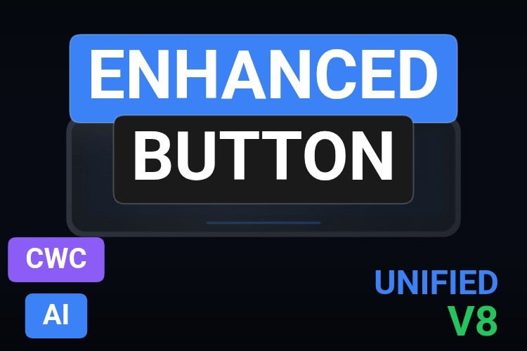 Enhanced Button | Custom Web Control | WinCC Unified & V8