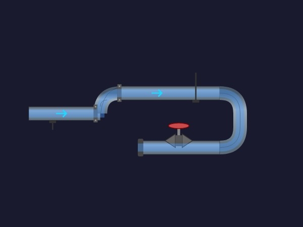 Canalisation d'eau | Dynamic SVG | WinCC Unified & V8