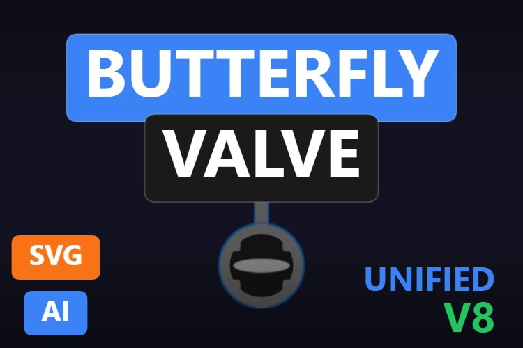 Butterfly Valve | Dynamic SVG | WinCC Unified & V8