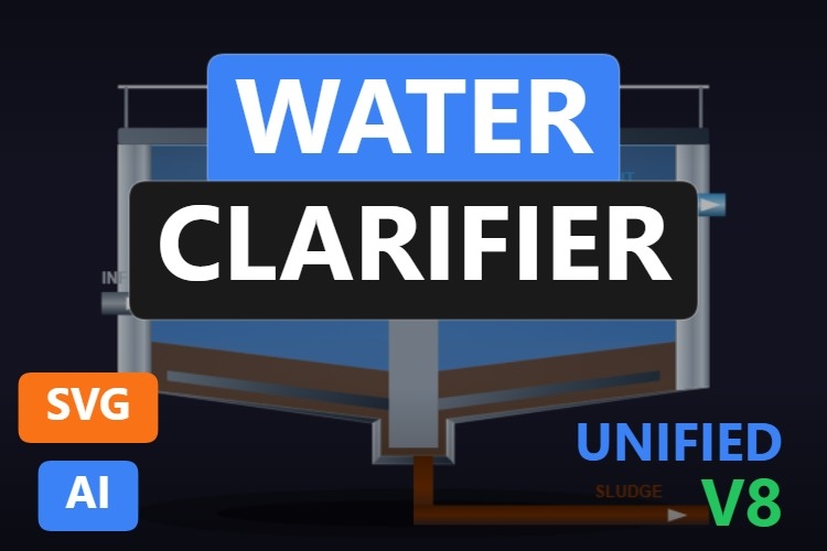Water Clarifier | Dynamic SVG | WinCC Unified & V8