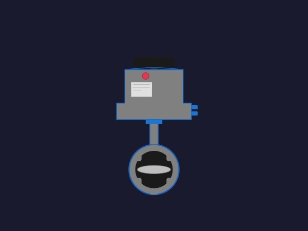 Vanne de régulation à papillon | Dynamic SVG | WinCC Unified et V8