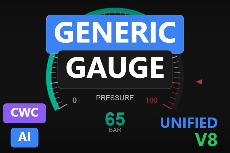 Generic Gauge | Custom Web Control | WinCC Unified & V8